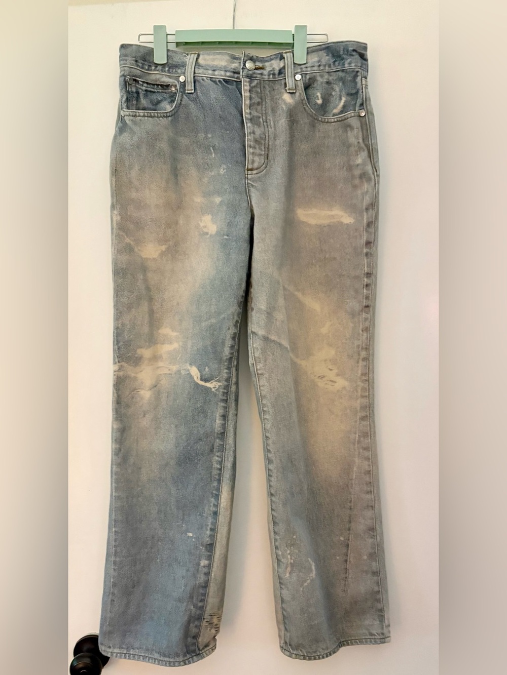 J Crew point Sur Light Blue Distressed print Jeans 29